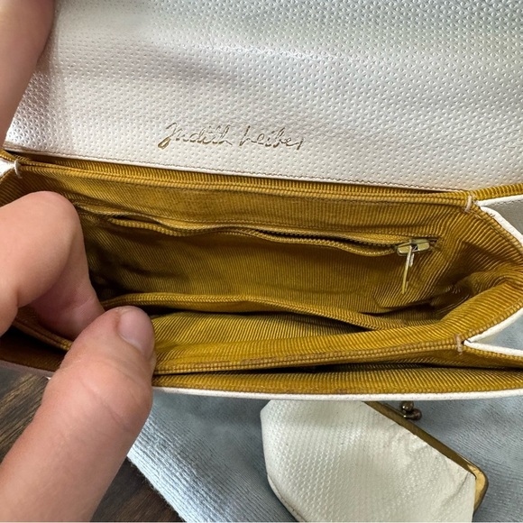 Vintage Judith Leiber White Leather Mini Handbag - Picture 9 of 14